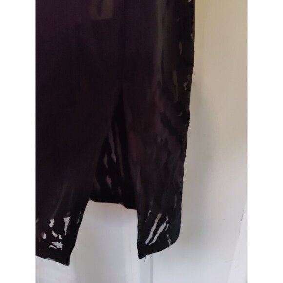 Black Lace Sexy Long Sleeve Animal Print Bodycon Midi Dress Bold Elements M NWT - Picture 12 of 13